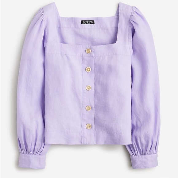 J crew linen top - Picture 6 of 9